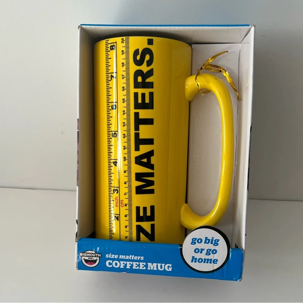 Big mouth INC  size matters message coffee cup 32 oz 😄 - Picture 4 of 8